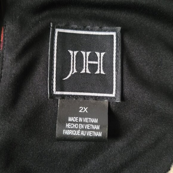 JH Jessica Howard ¾ Sleeve Plaid Midi Dress, Women’s 2X, Fully Lined w/ Pockets - Picture 5 of 8